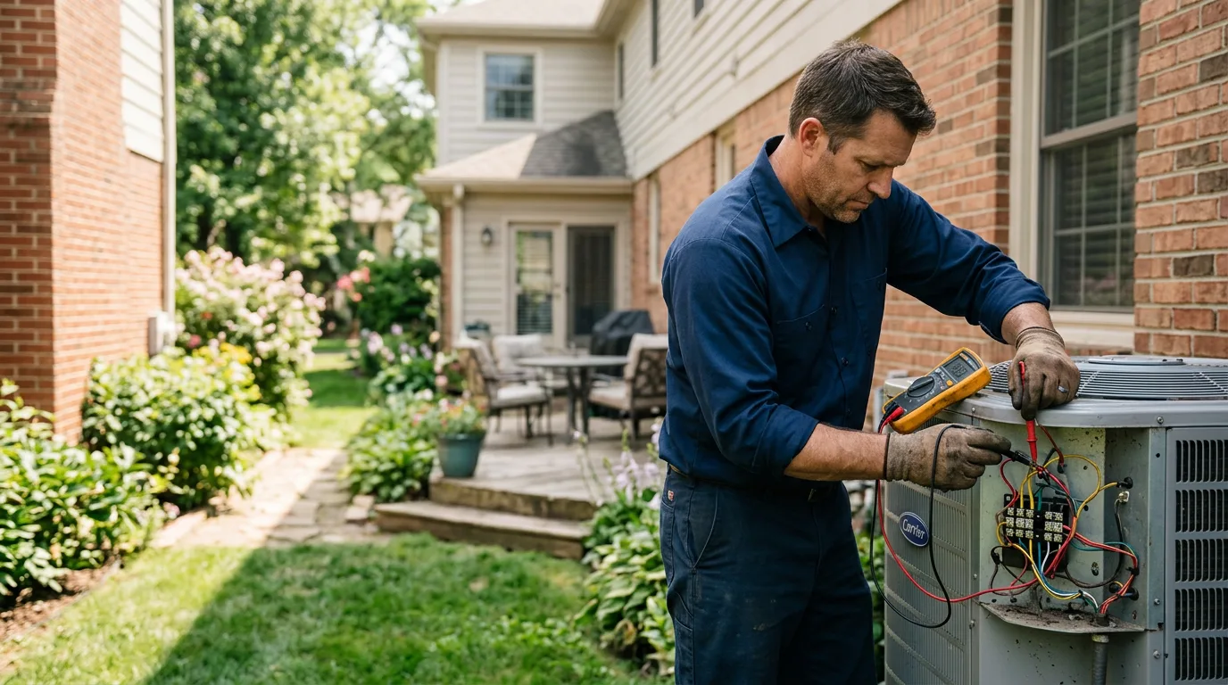 HVAC technician working near Isabella, OK